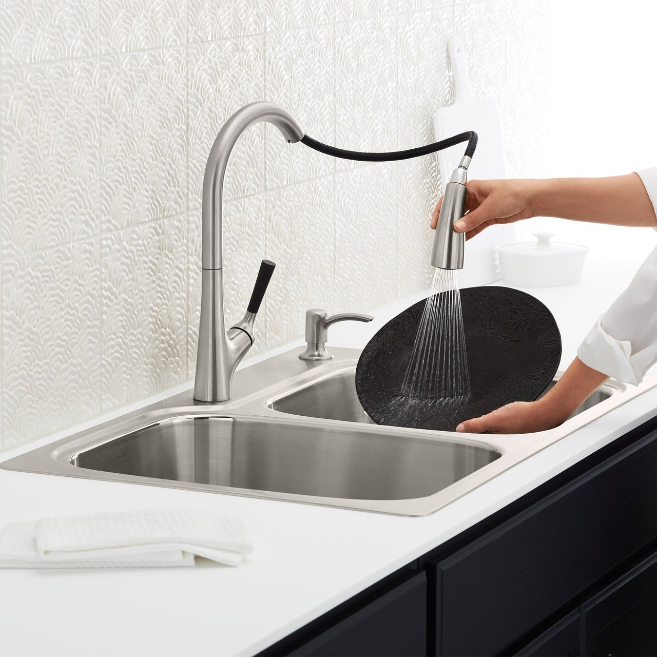 Kohler Stainless Steel Sink and Faucet Package - Image 1