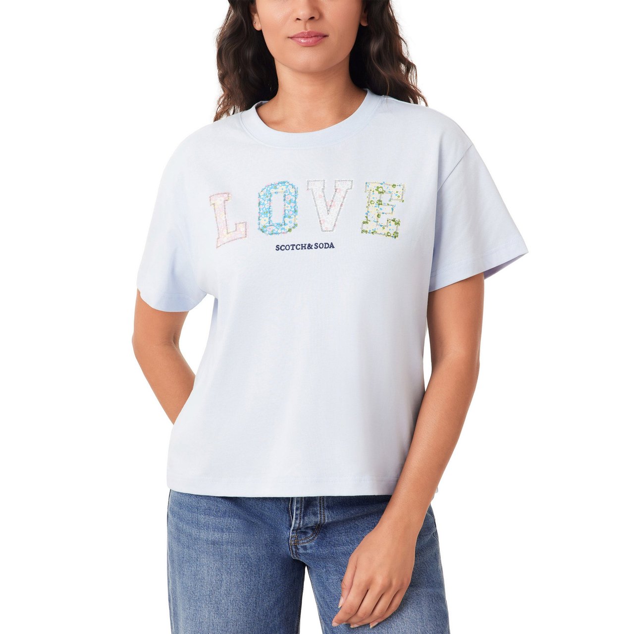 Scotch & Soda Women's Cotton Graphic Tee - Image 1