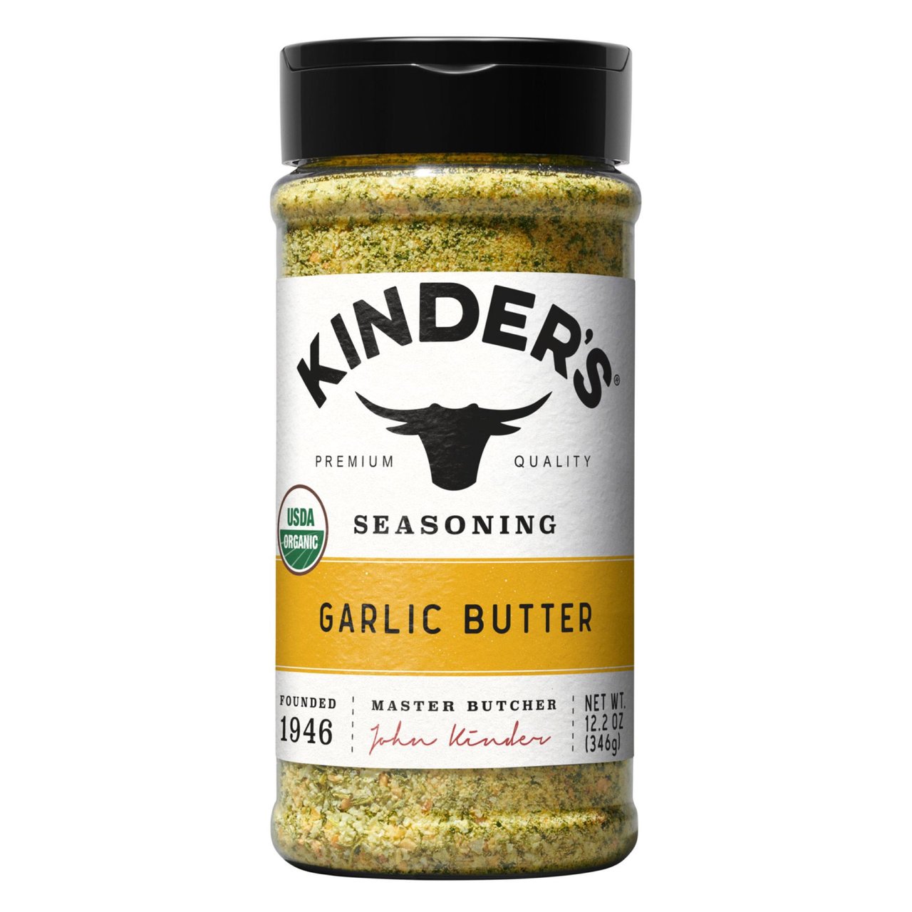 Organic Kinder's Garlic Butter Seasoning 12.2 oz - Image 1