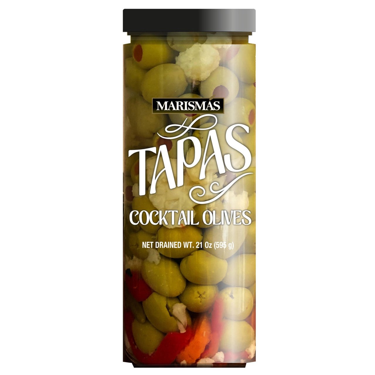 Marismas Tapas Cocktail Olives 23 Ounces Drain Weight - Image 1