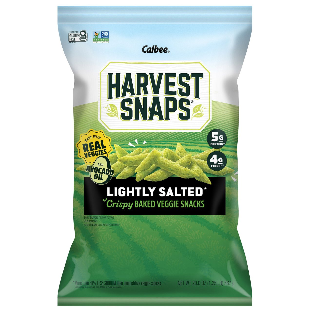 CALBEE HARVEST SNAPS WITH AVOCADO OIL 20 OUNCES - Image 1