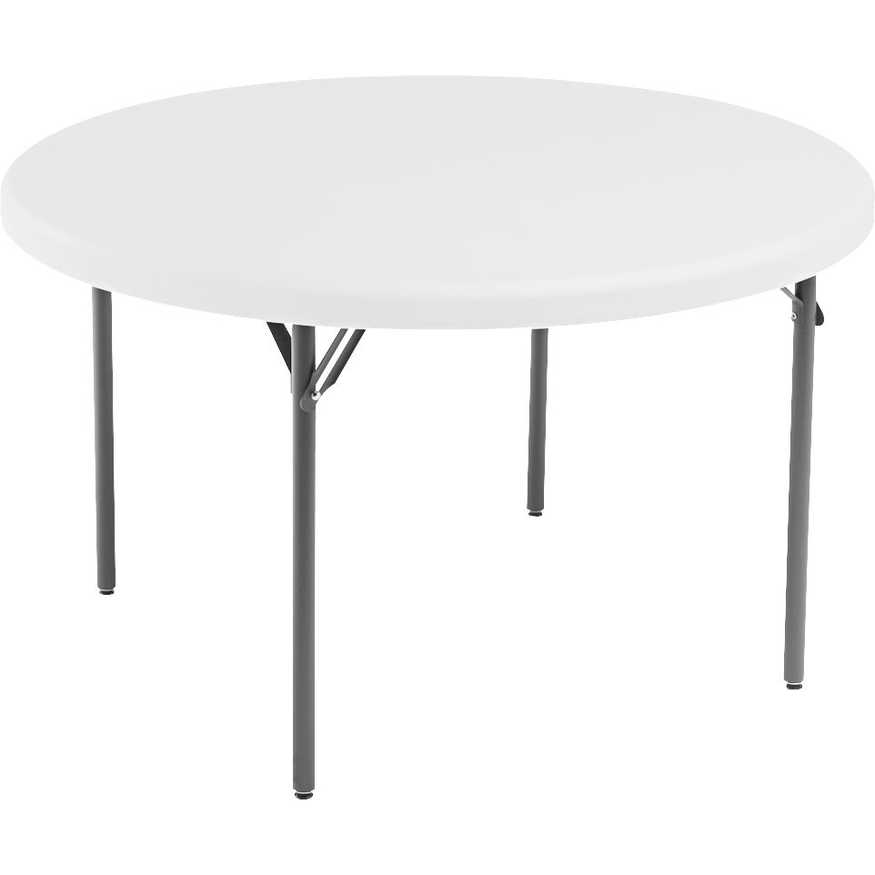 Iceberg IndestrucTable Too 1200 Series 48" Round Folding Table, Platinum