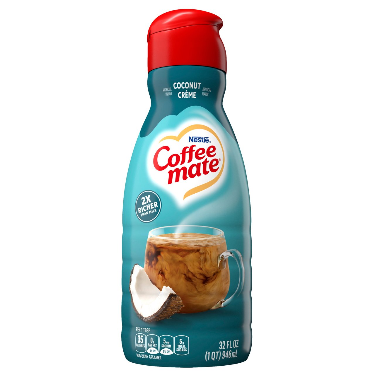 Coffee Mate Coconut Cream Liquid Coffee Creamer 32 fl oz - Image 1