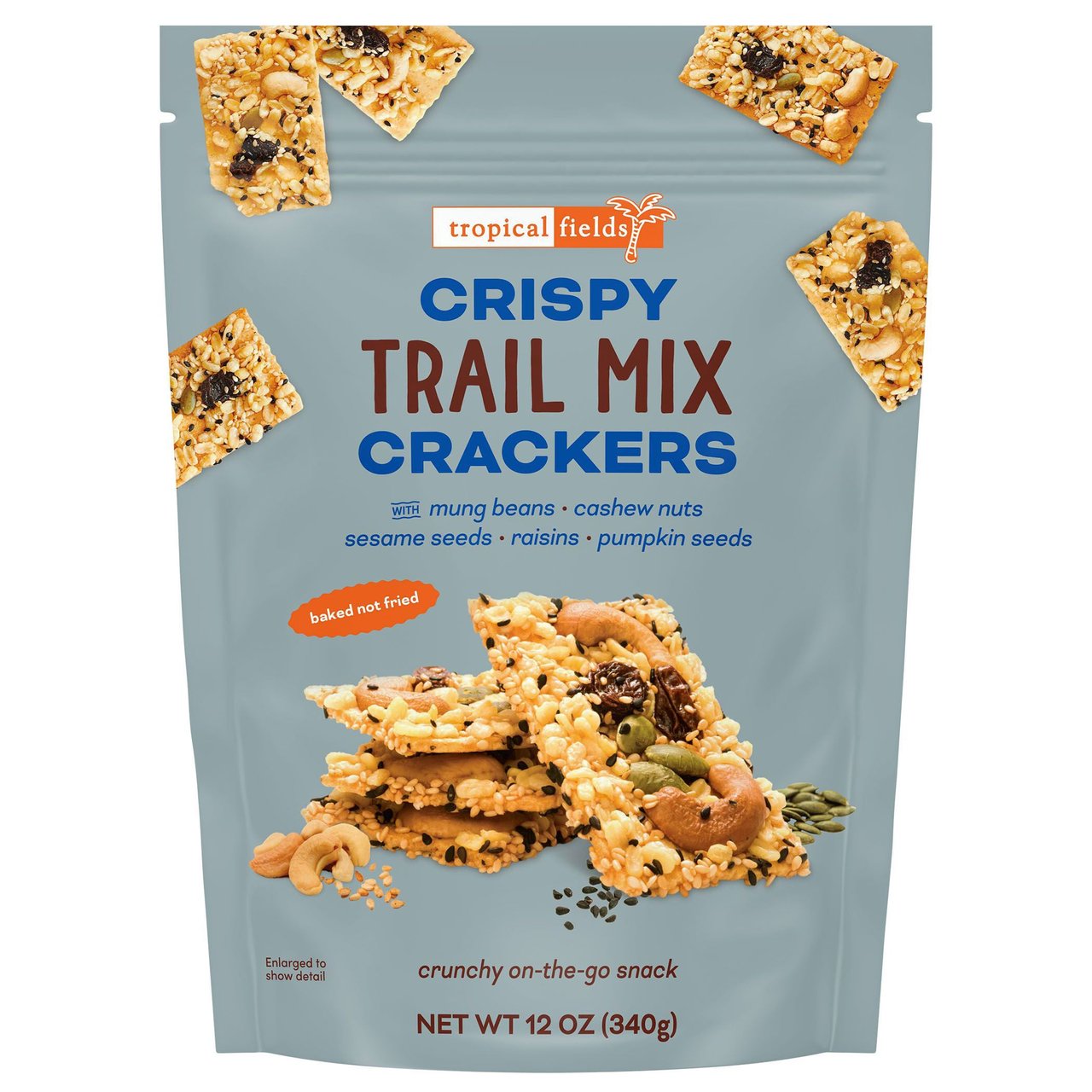 Tropical Fields Crispy Trail Mix Crackers 12 Ounce Bag - Image 1