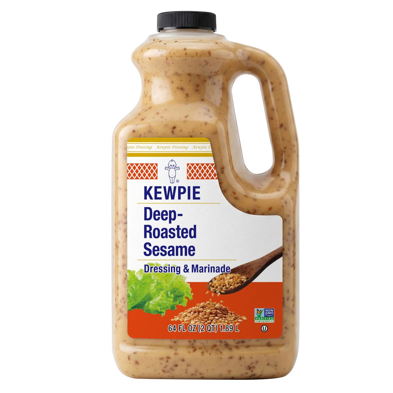 KEWPIE Deep-Roasted Sesame Dressing & Marinade, 64 fl oz - Image 1