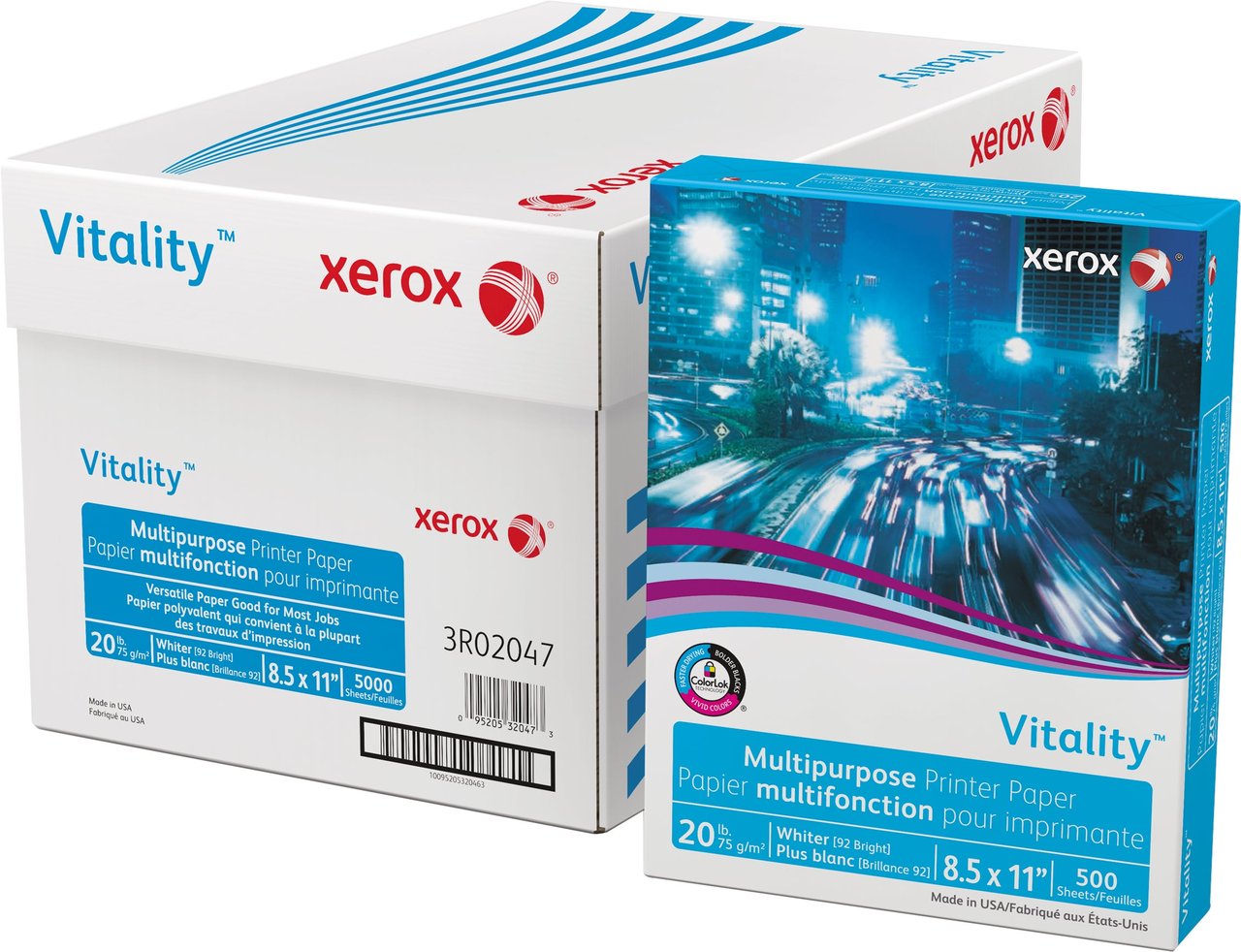 Xerox Vitality Multipurpose Paper 8.5" x 11" 5000 Sheets