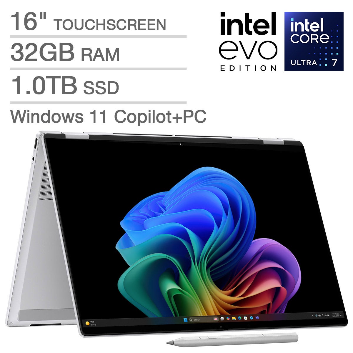 HP OmniBook 7 Flip 16" 2-in-1 Laptop Intel Core Ultra 7 258V 32GB 1TB SSD - Image 1