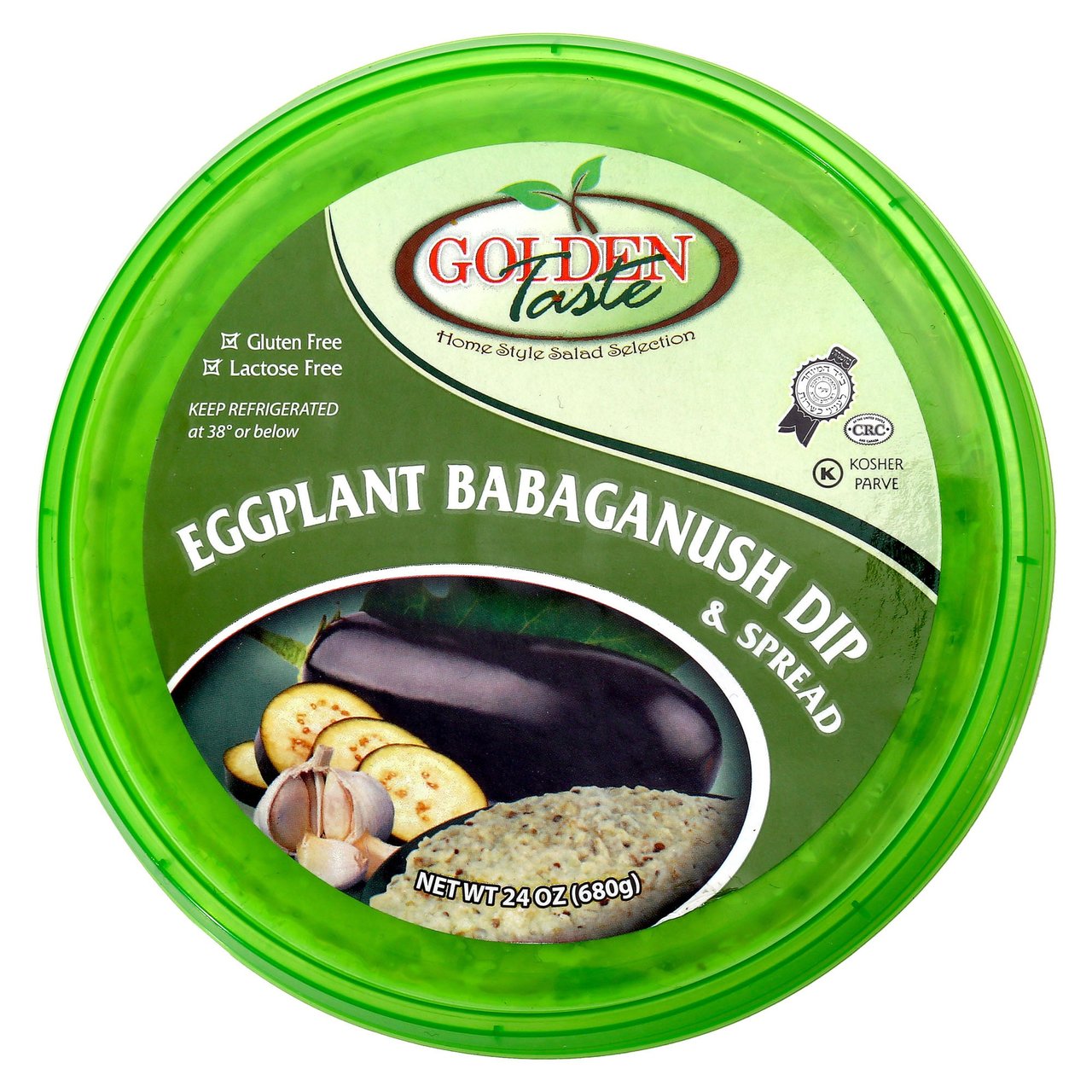 Golden Taste Eggplant Babaganush 24 oz (1.5 lbs) - Image 1