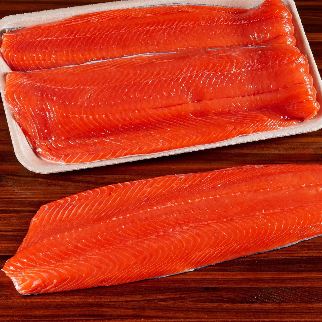 Fresh Wild Copper River Sockeye Salmon Fillet Per Lb