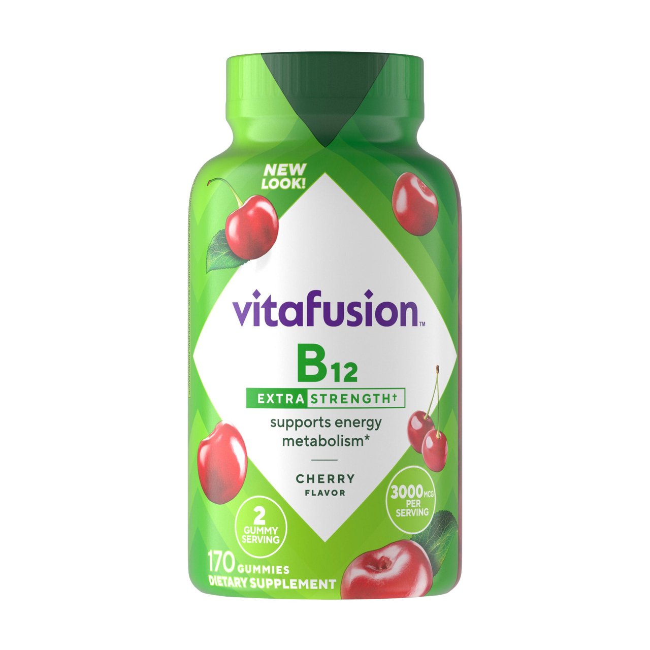Vitafusion Extra Strength Vitamin B12 Gummies 3000mcg, 170 Count - Image 1