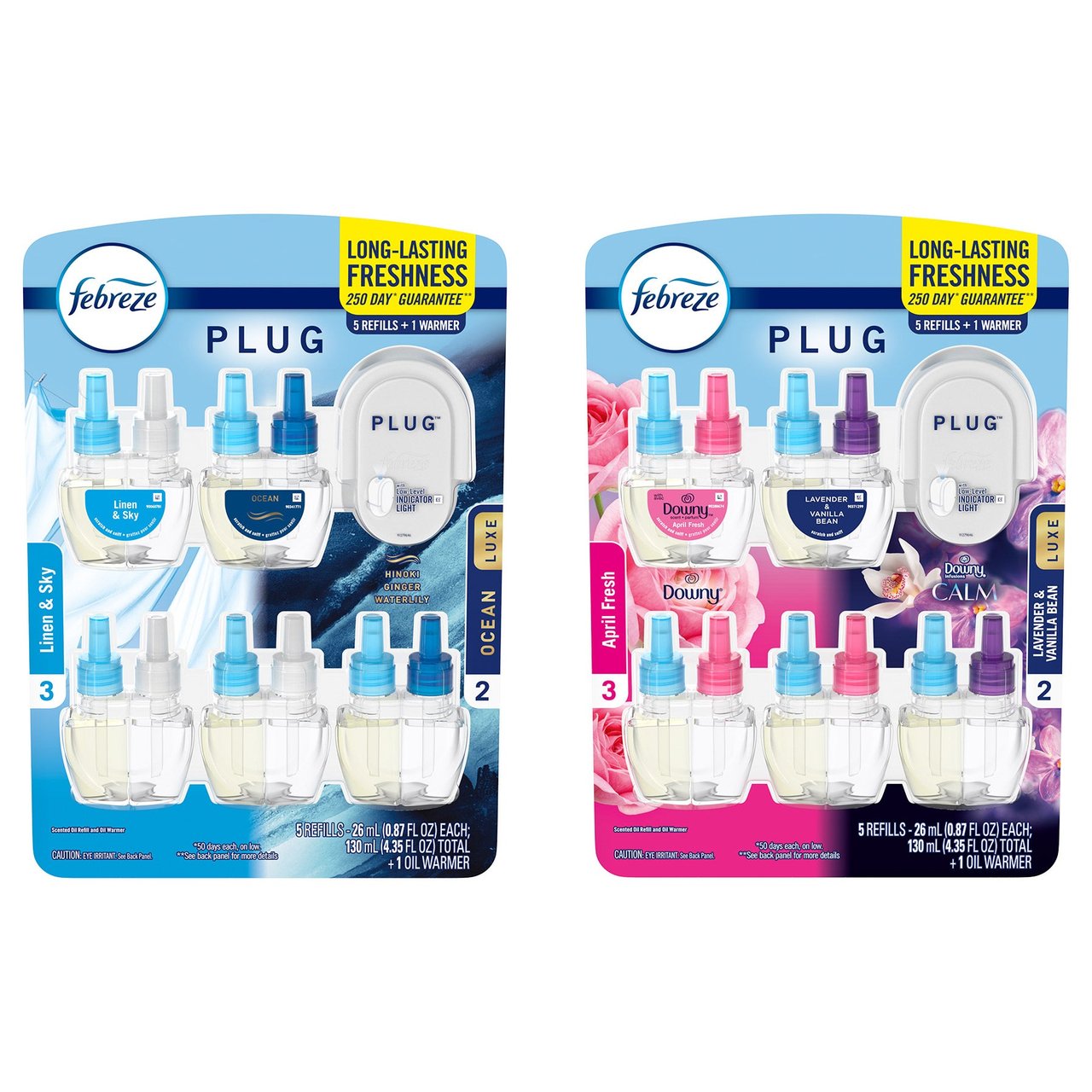 Febreze Plug In Starter Kit 1 Warmer + 5 Refills - Image 1