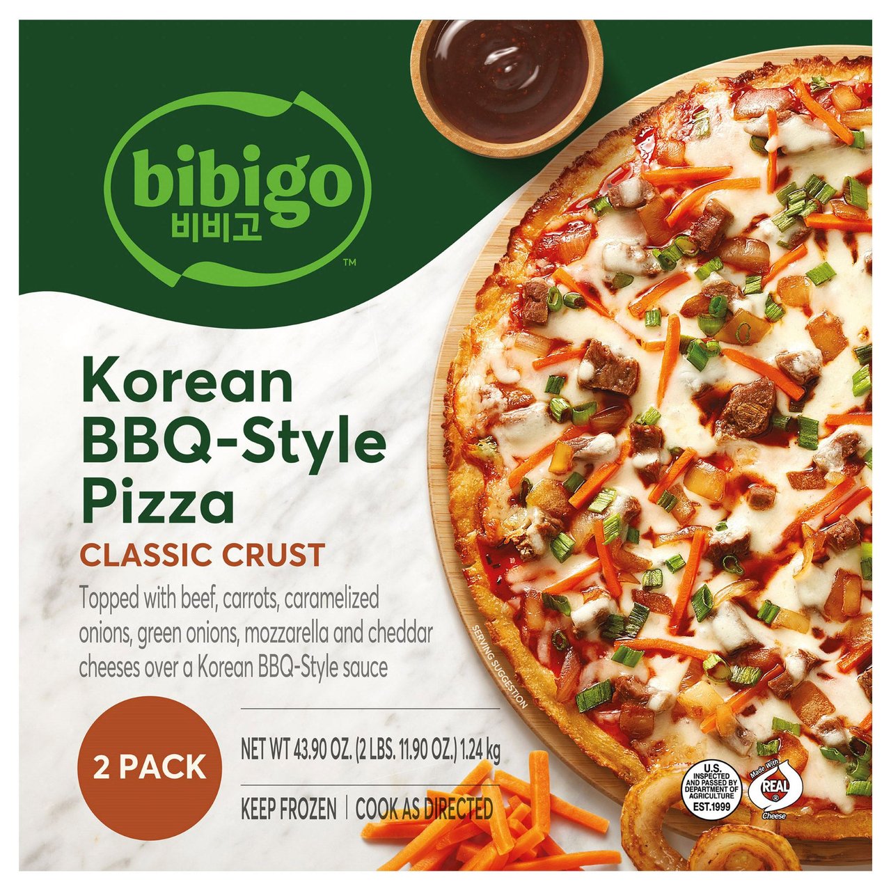BIBIGO PIZZA KOREAN BBQ-STYLE 2 PK - Image 1