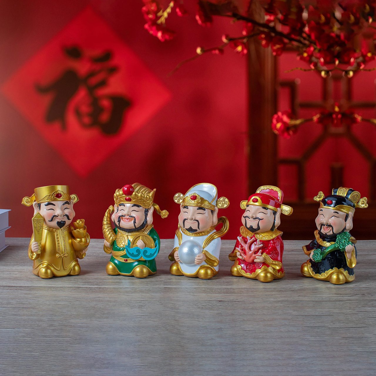 God of Fortune, Set of 5 - Image 1