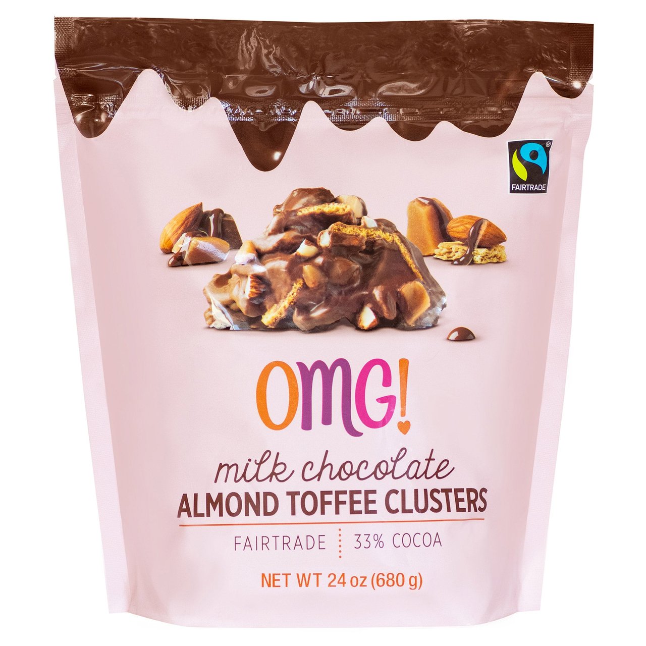 OMG! Almond Toffee Clusters 24 Ounce Bag