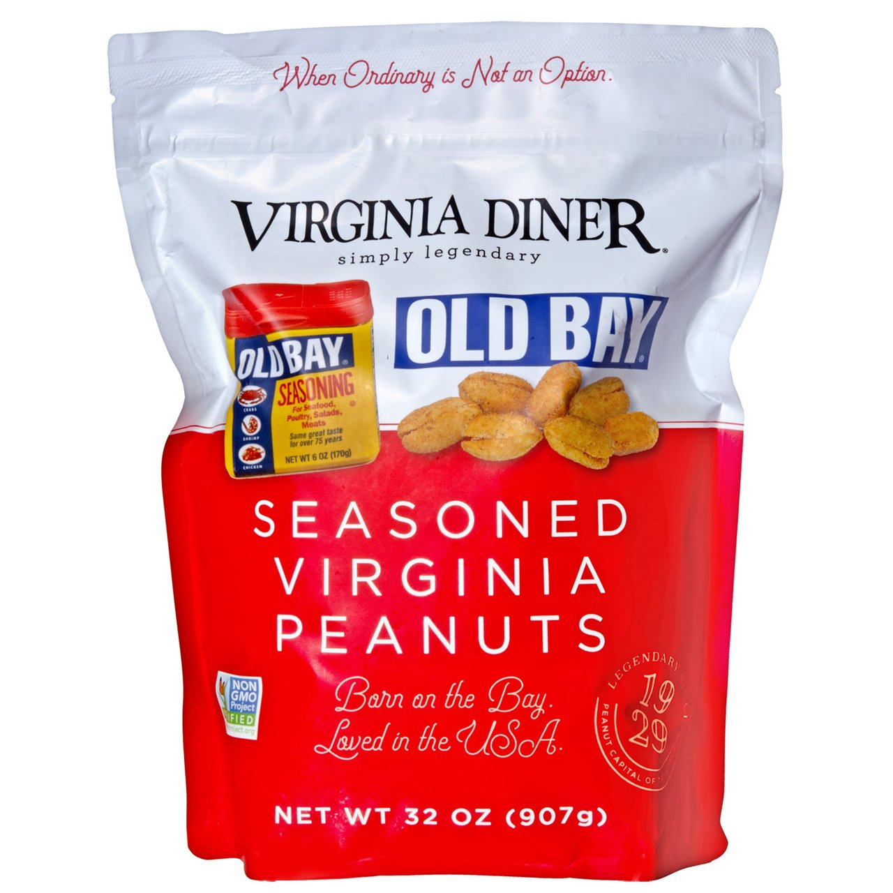 Virginia Diner Old Bay Peanuts 32 oz (2 lb) - Image 1