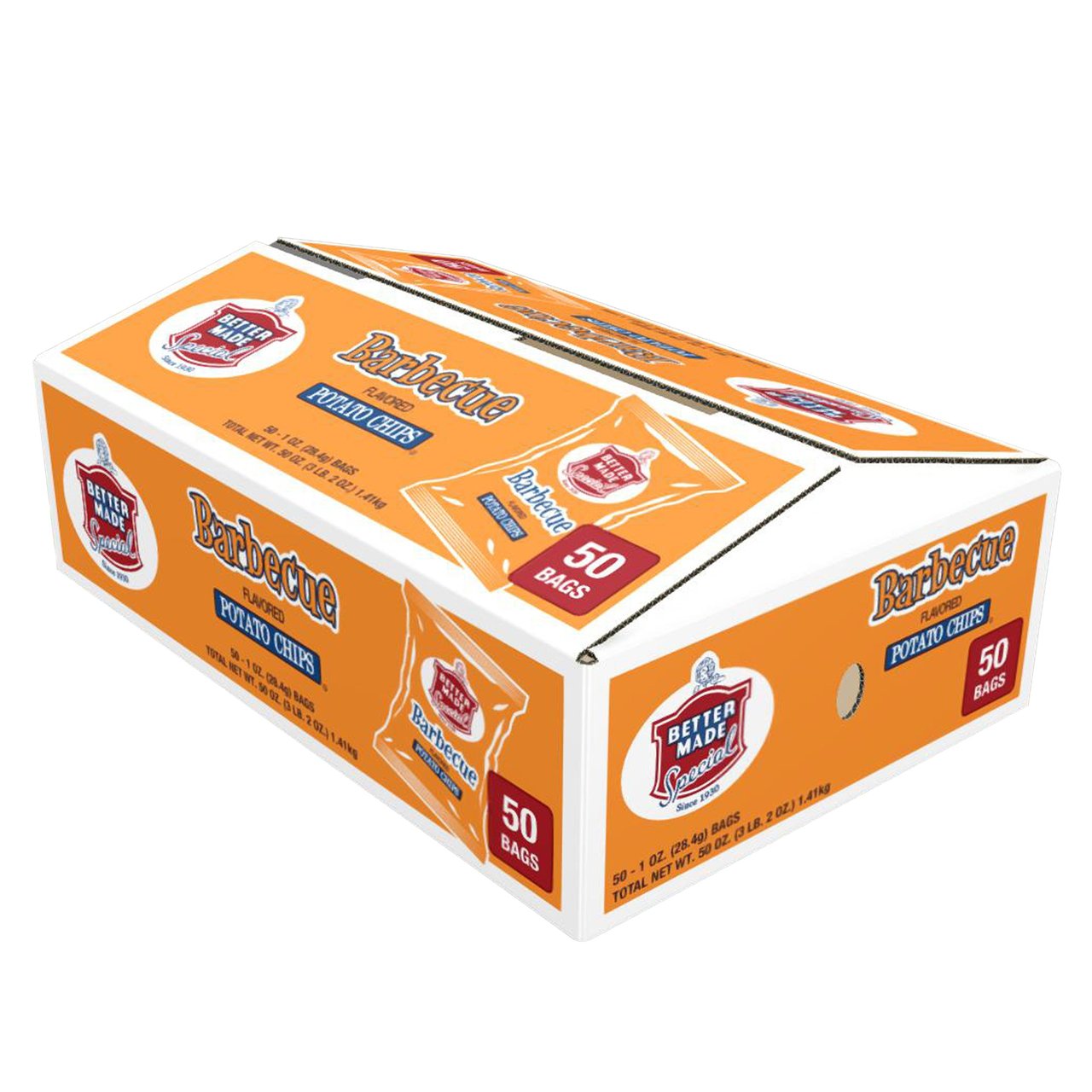 Better Made Special BBQ Potato Chips, 1 oz, 50 Count - Image 1