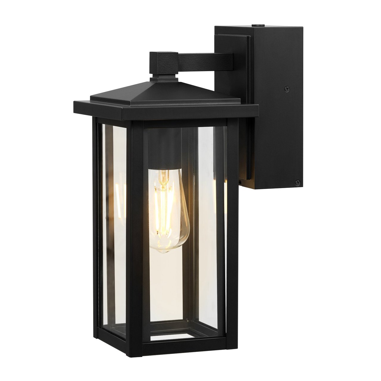 Globe Electric Outdoor Sconce with GFCI Outlet - Image 1