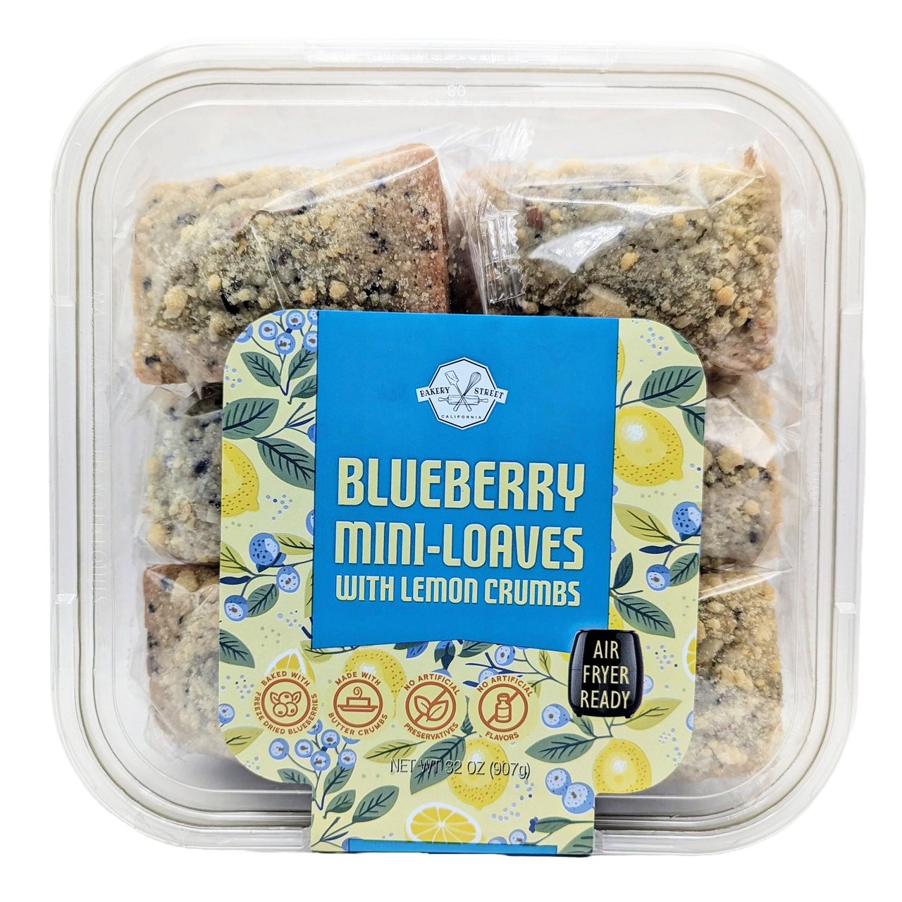 Bakery Street Blueberry Mini-Loaves with Lemon Crumbs, 32 Ounces - Image 1