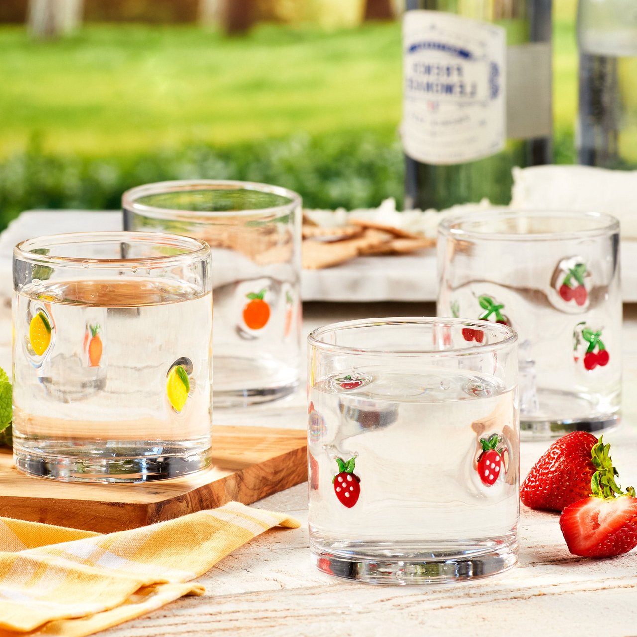 Pandex 14oz Fruit Icon Glass 4-Pack (#1901776) - $19.99 (down from $24.99)