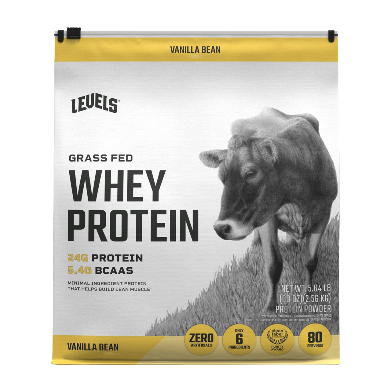 Levels Vanilla Bean Whey Protein 5.64 lb - Image 1