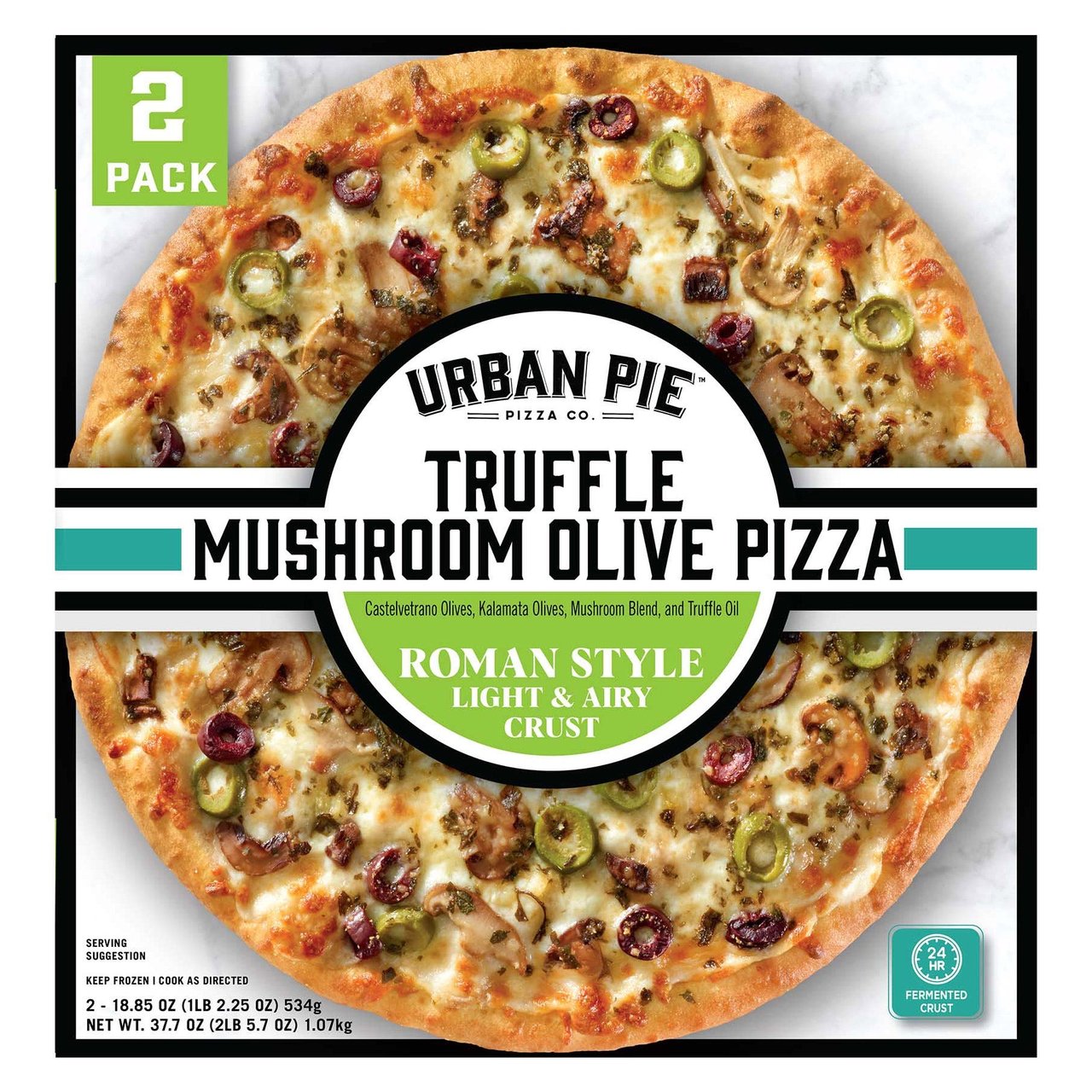 Urban Pie Truffle Mushroom Olive Pizza, 2-Pack (2 × 18.85 oz) - Image 1
