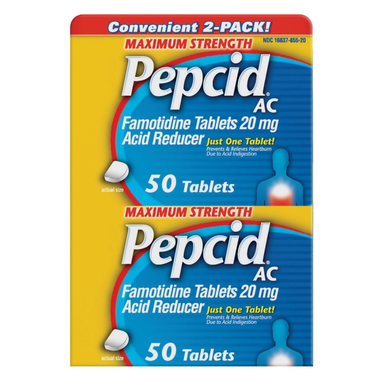 Pepcid AC Maximum Strength 20mg Tablet 100 Count - Image 1