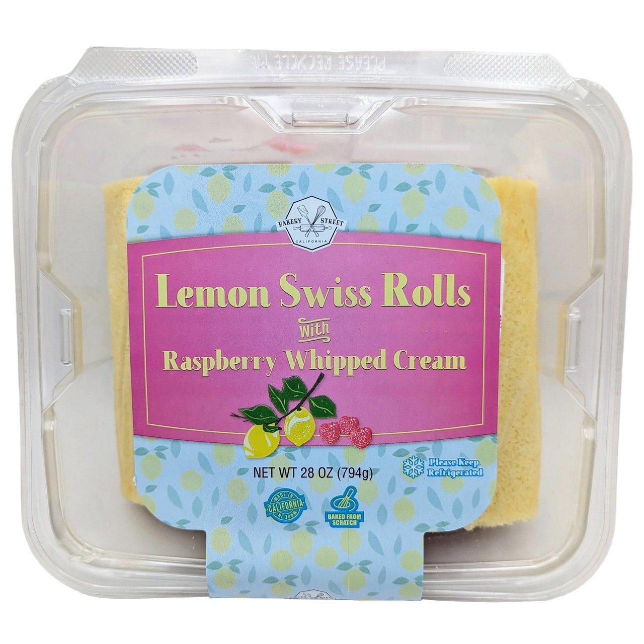 Bakery Street Raspberry Lemon Roll, 28 Ounces