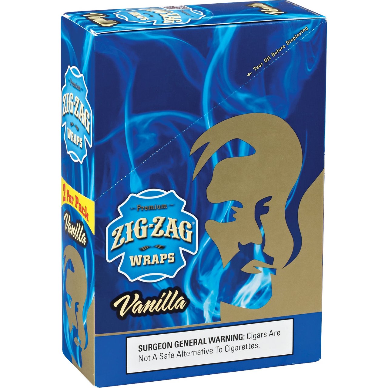 Zig-Zag Vanilla Cigar Wraps, 25 Packs of 2 (50 Total)