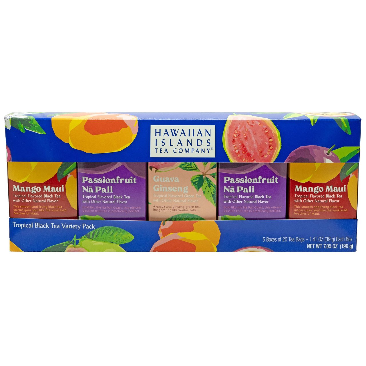Hawaiian Islands Assorted Tea Boxes, 5 Boxes / 20 Bags Each - Image 1