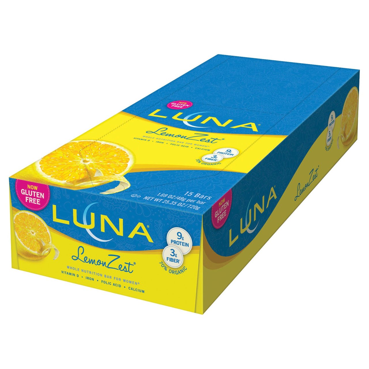 Luna Bar LemonZest 15 CT