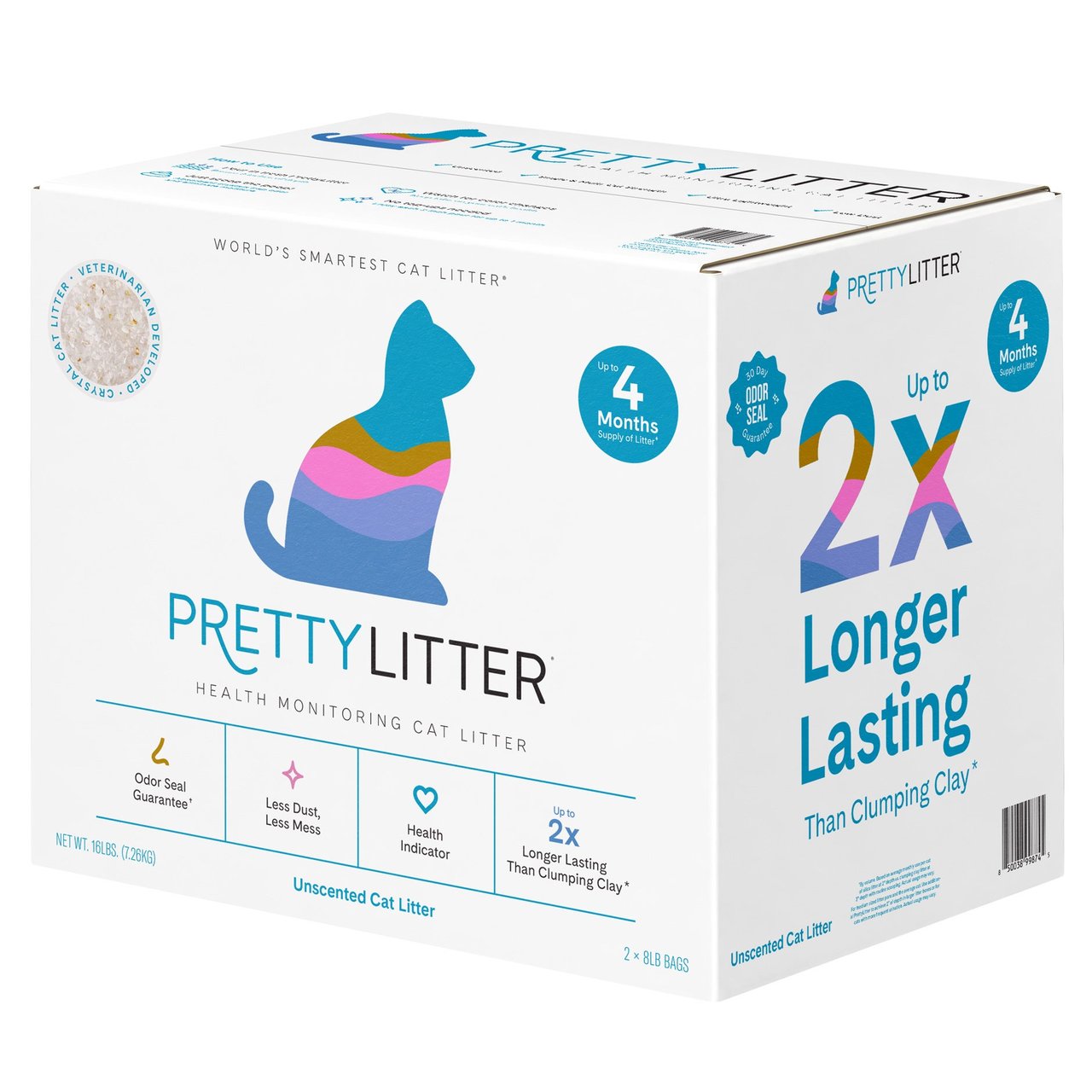 PRETTY LITTER CAT LITTER 2/8LB BAGS - Image 1