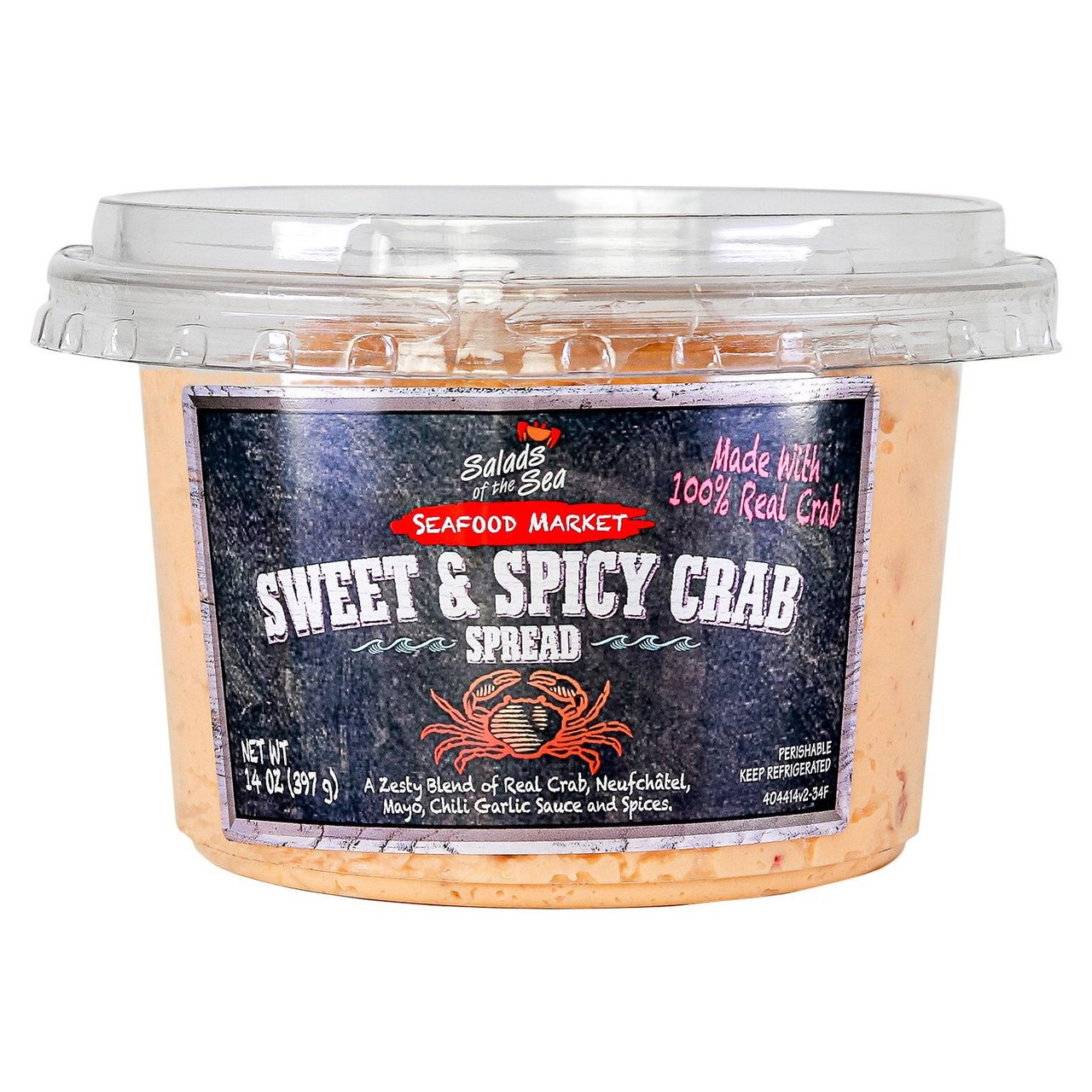 Salads of the Sea Sweet & Spicy Crab Spread, 14 Ounces - Image 1