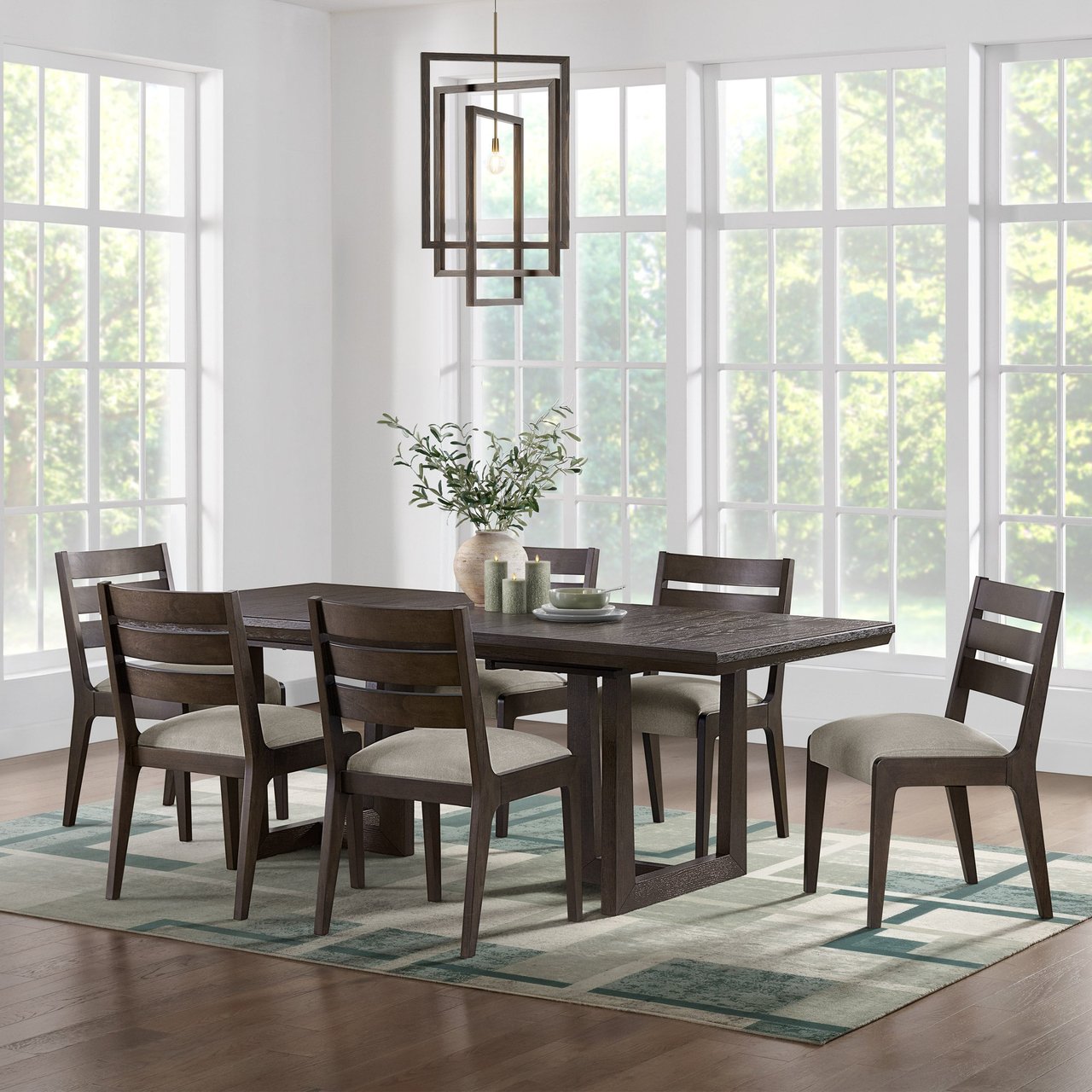 Bayside Furnishings Portalis 7-Piece Dining Set - Image 1