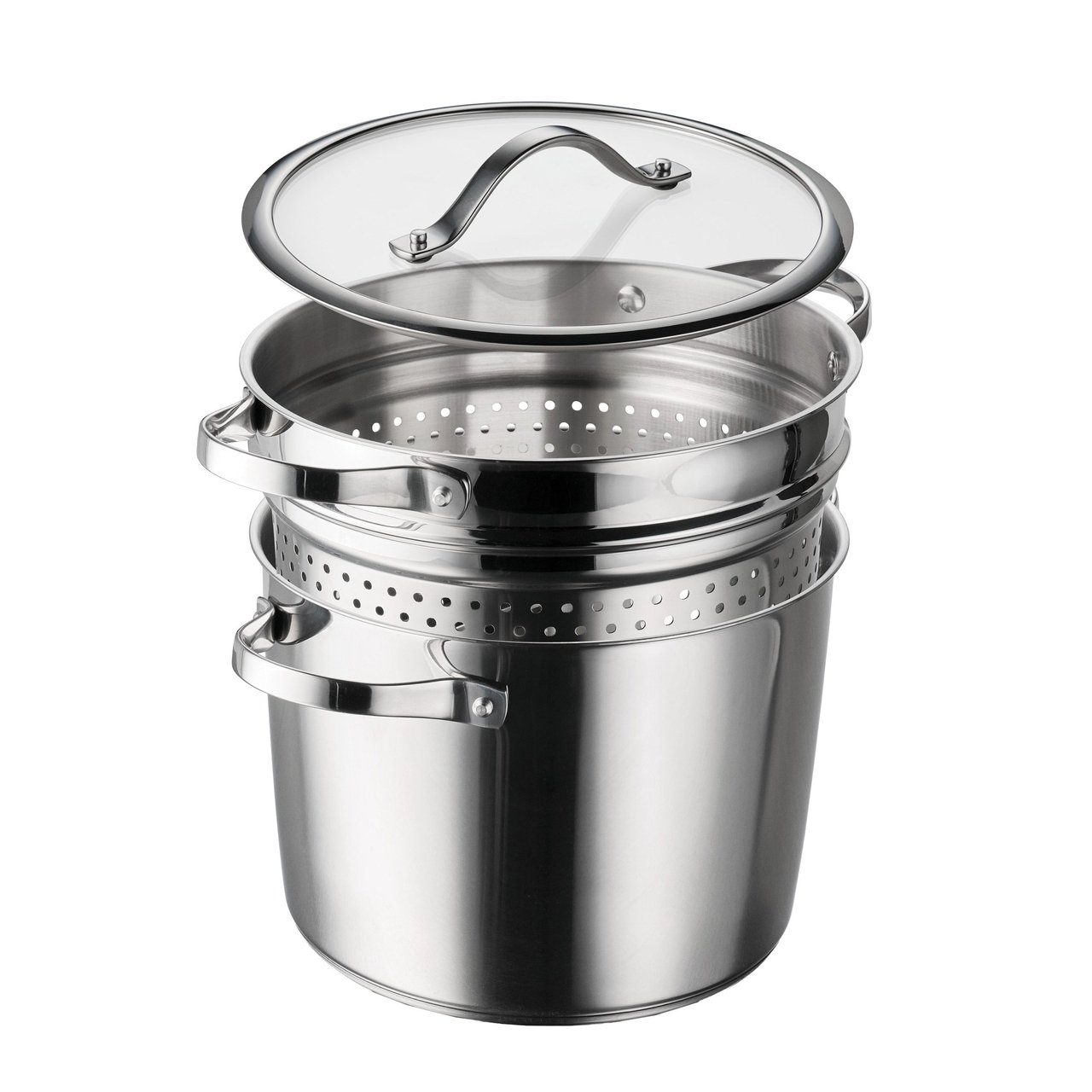 Tramontina Stainless Steel 8-Quart Multi-Cooker with Pasta Insert - Image 1