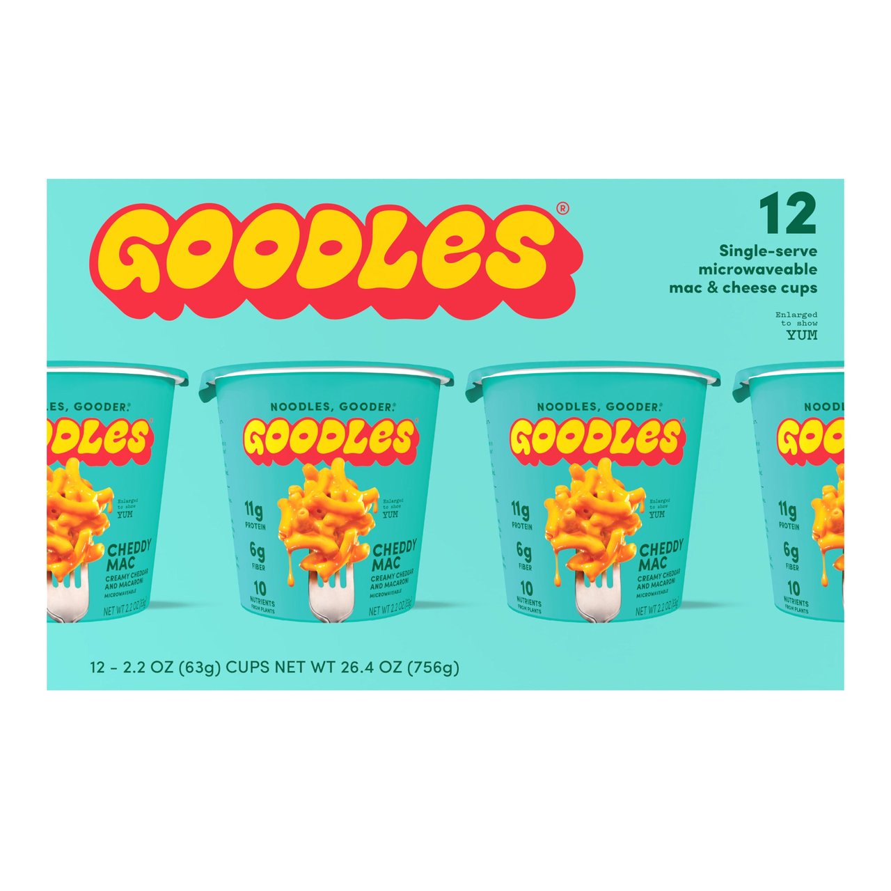 Goodles Cheddy Mac Cups 12/2.2 Ounce Cups - Image 1