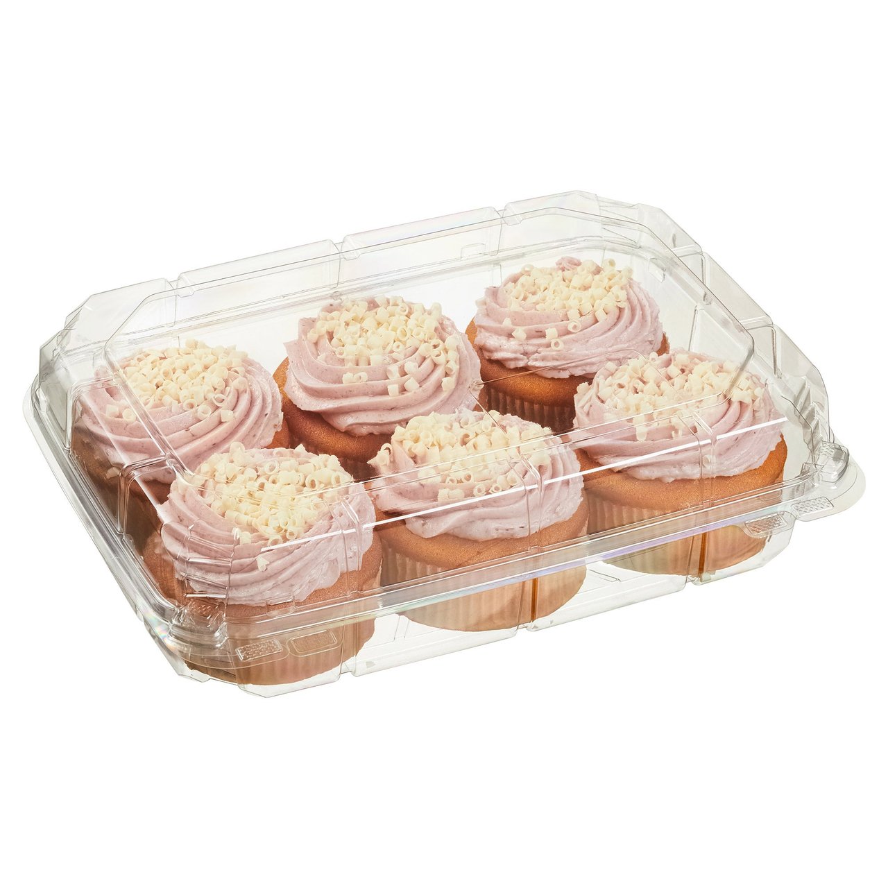 Mini Raspberry Cake with Buttercream Icing, 6-Pack - Image 1