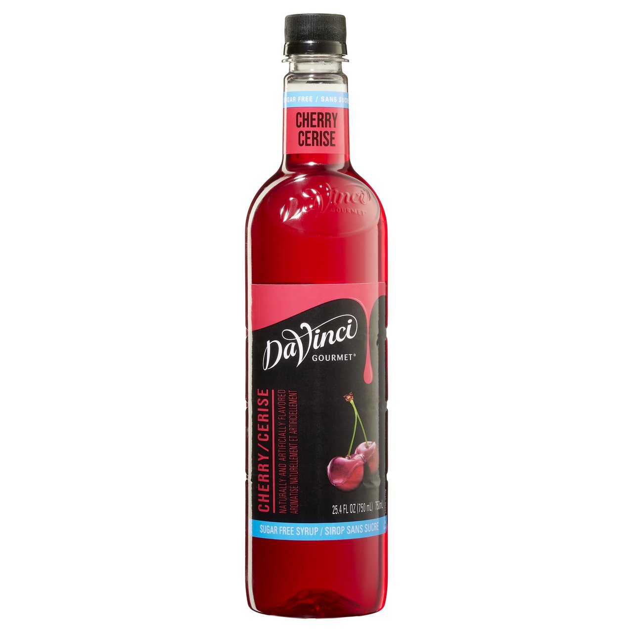DaVinci Gourmet Sugar-Free Cherry Flavoring Syrup 750 mL - Image 1