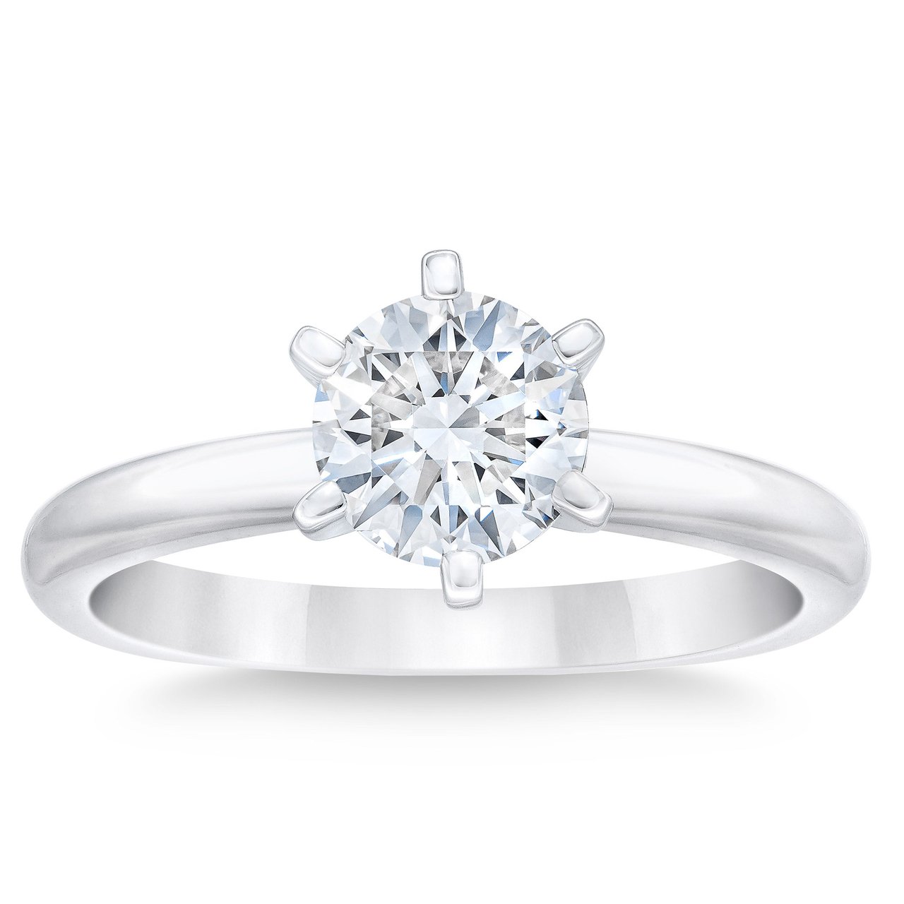 1.80 CT Round Brilliant Platinum Solitaire Ring, VS2 "I" Color - Image 1