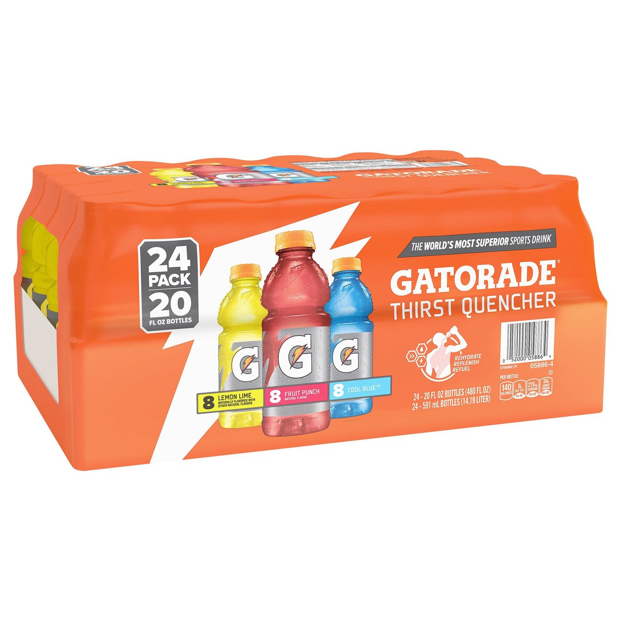 Gatorade Thirst Quencher Variety Pack, 24 Count, 20 FL OZ - Image 1