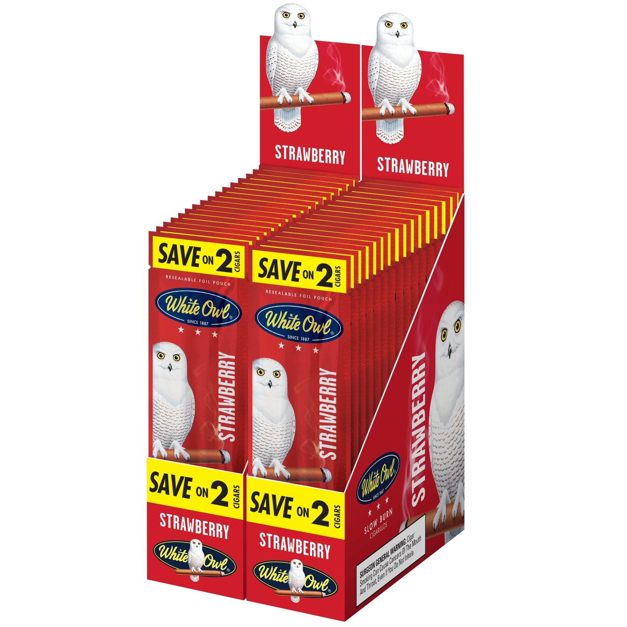 White Owl Strawberry Cigarillos, 30/2 ct (Save on 2)