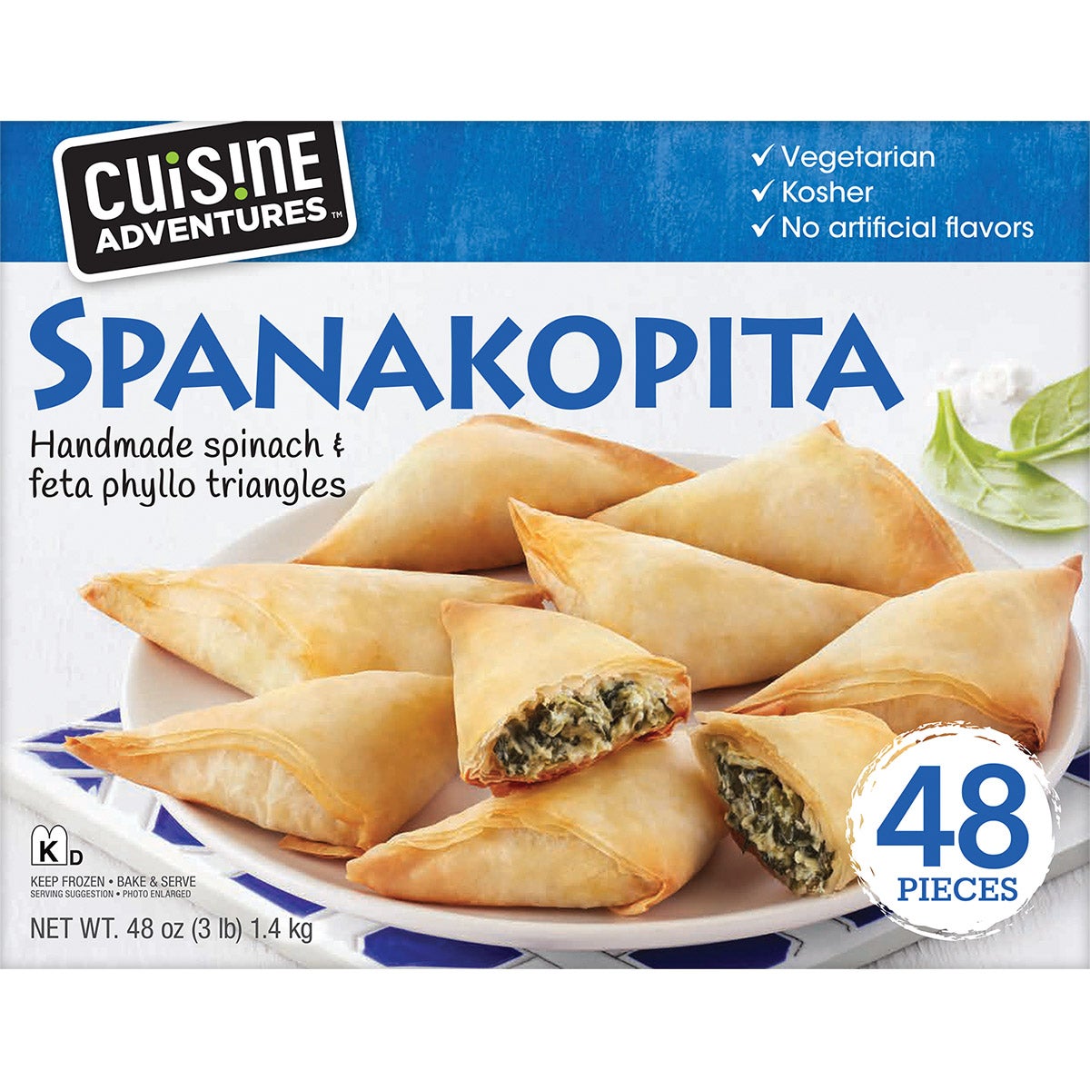 Cuisine Adventures Spanakopita 48 oz