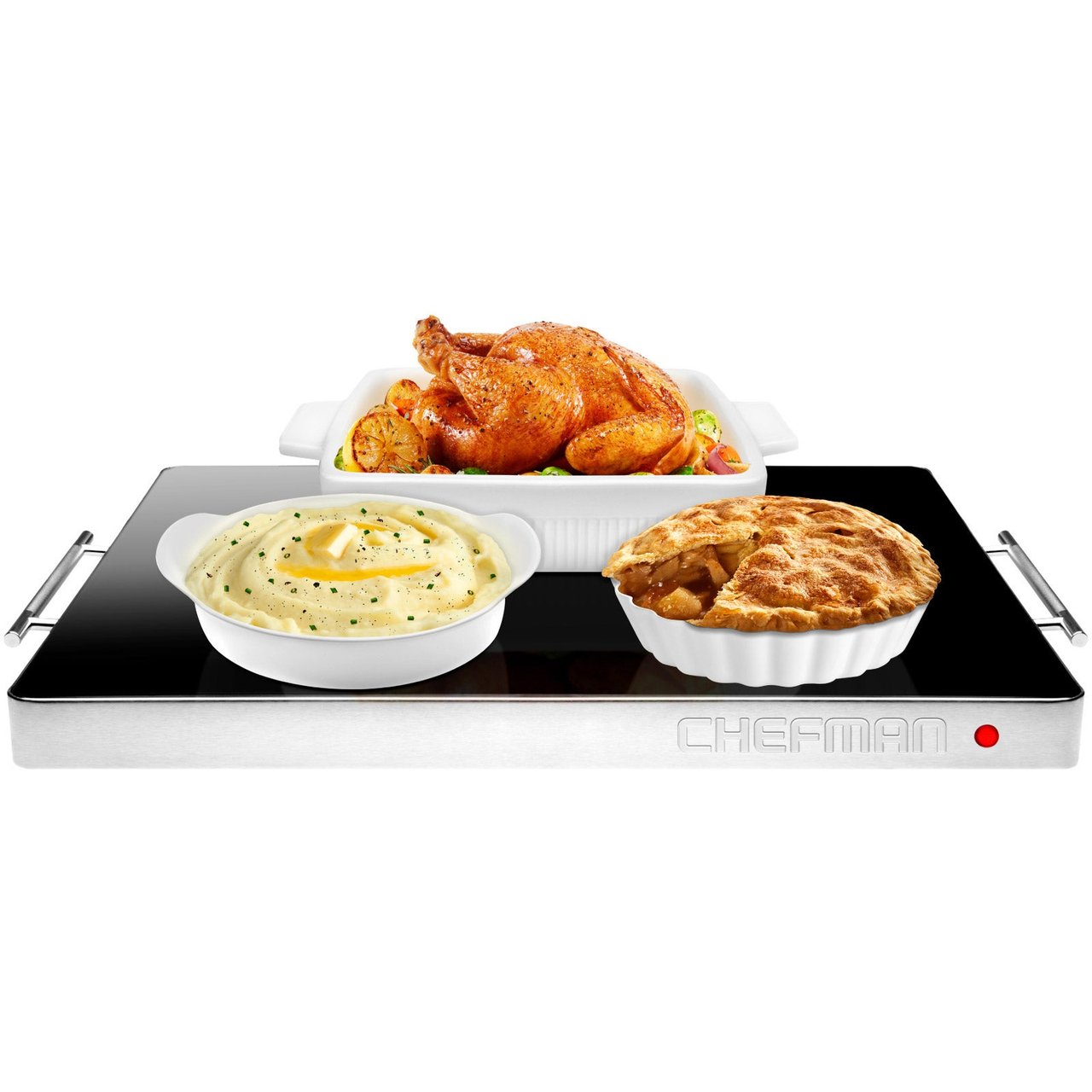 Chefman Family-Size Glass-Top Warming Tray
