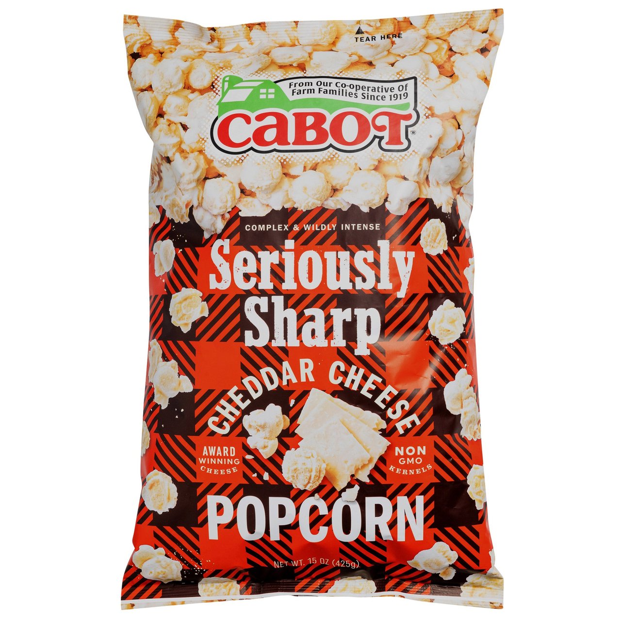 Cabot Seriously Sharp Cheddar Cheese Popcorn 15oz