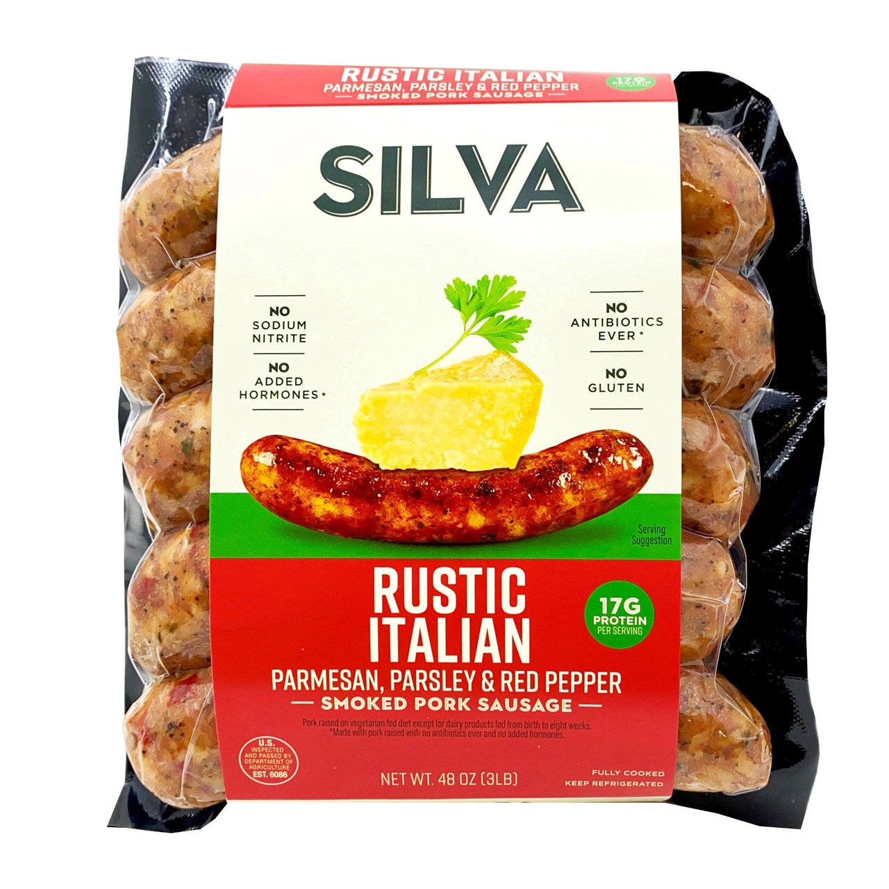 Silva Rustic Italian Sausage, 3 Pounds