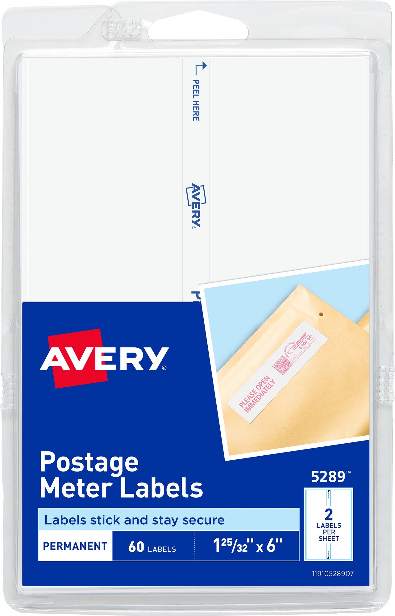 Avery Postage Meter Labels for Personal Post Office, 180 Count, 3-Pack (AVE05289KT) - Image 1