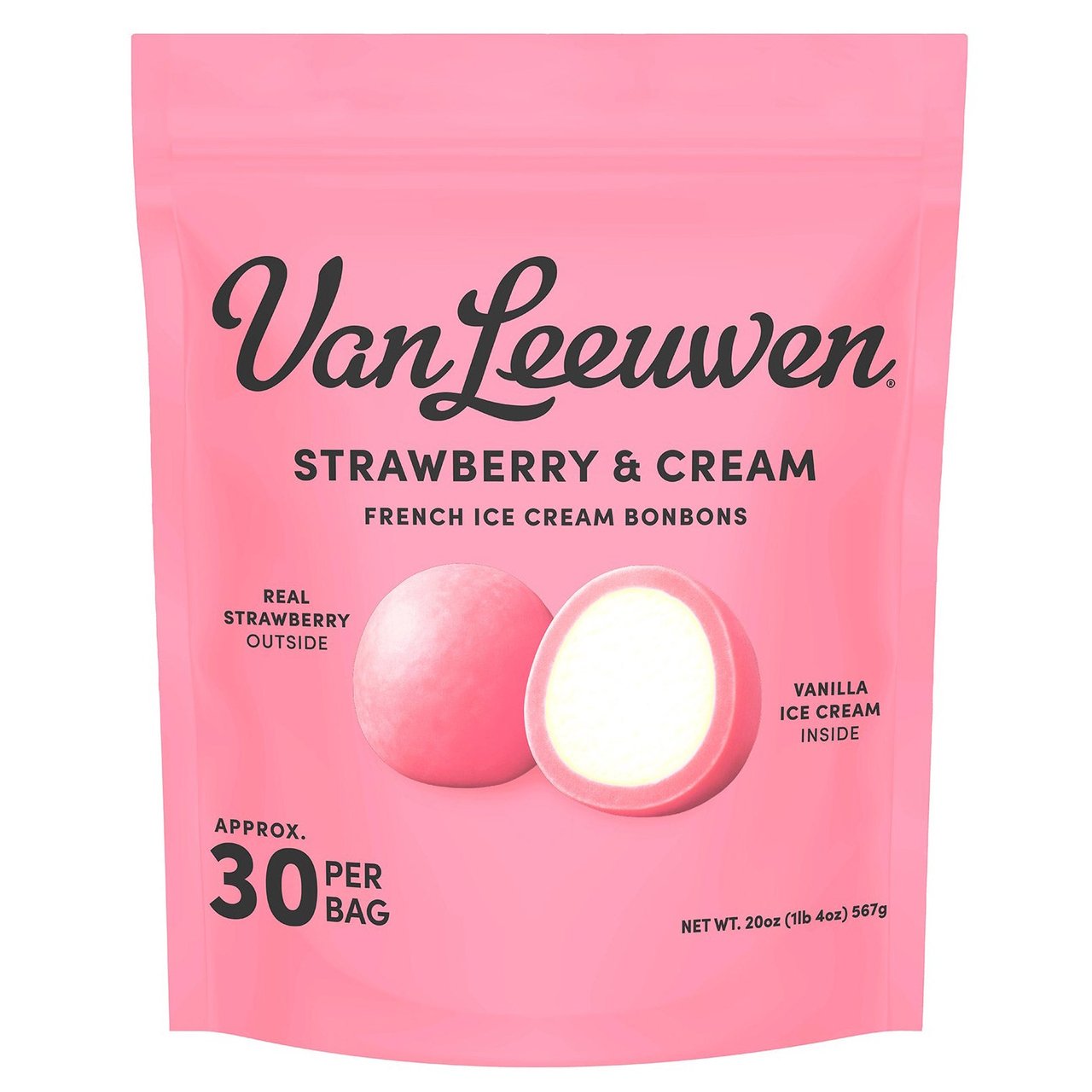 VAN LEEUWEN STRAWBERRY AND CREAM BONBON 30 CT - Image 1