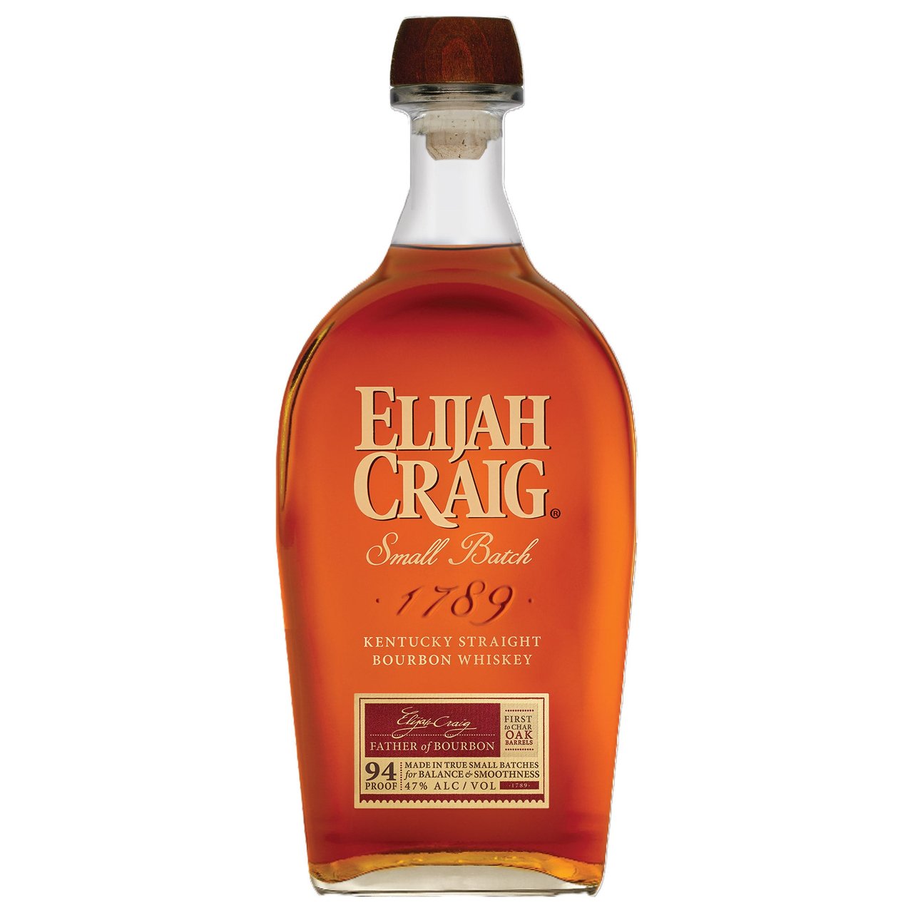 Elijah Craig Small Batch Bourbon Kentucky 1.0 Liter - Image 1