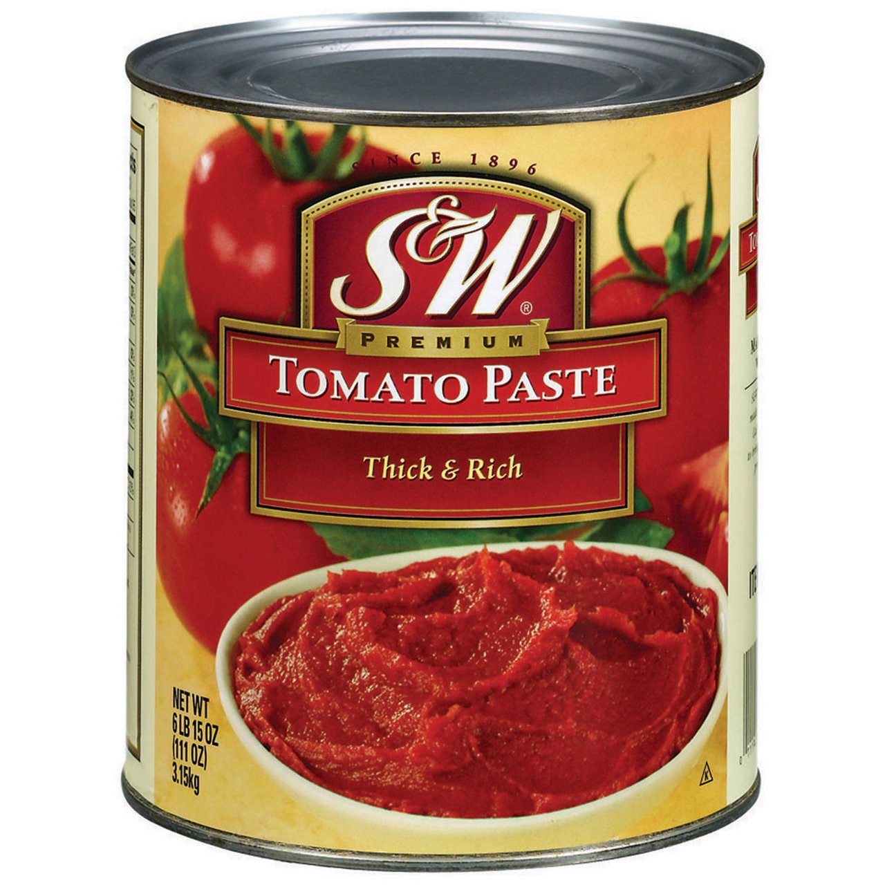 S&W Premium Tomato Paste, 111 oz - Image 1