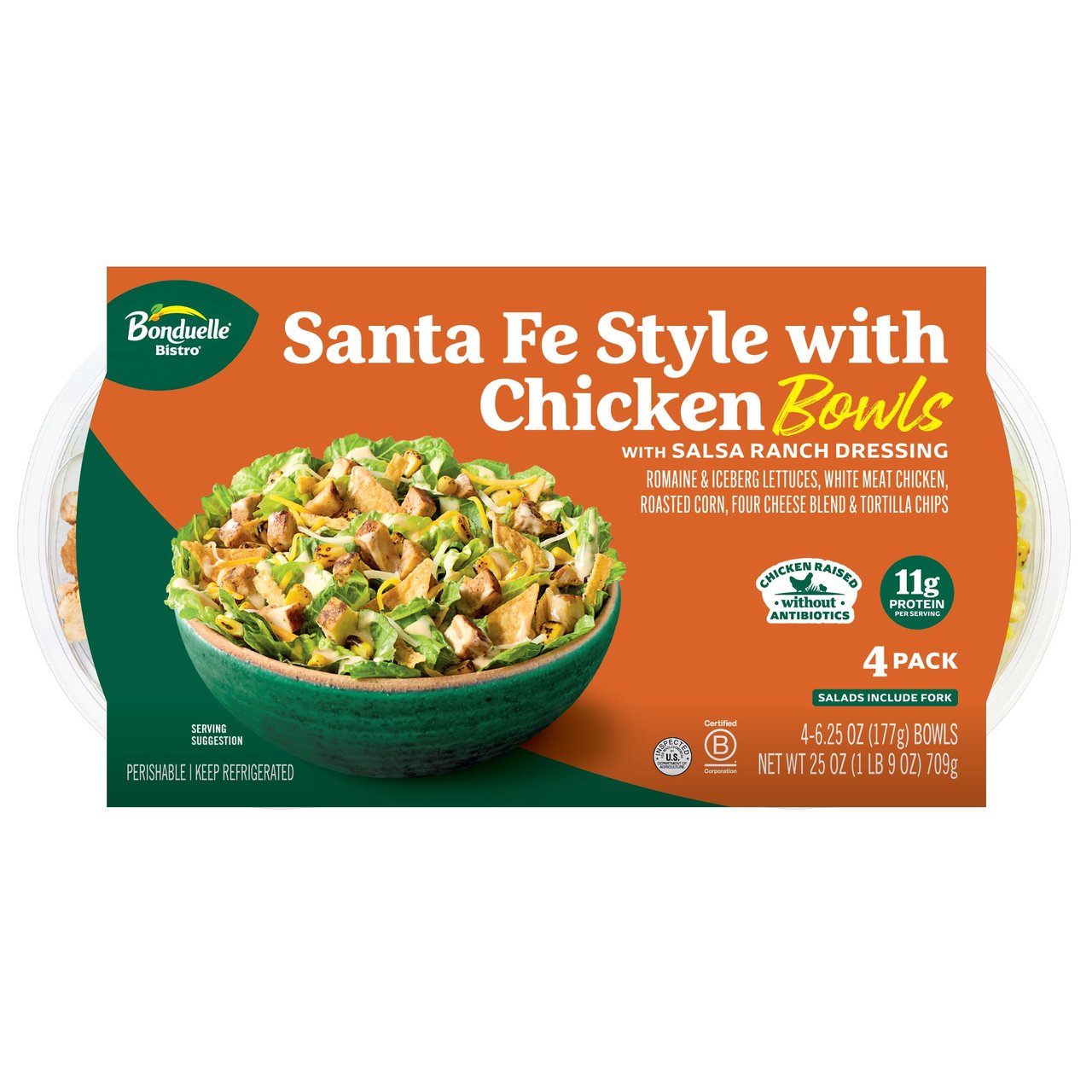 Bonduelle Chicken Santa Fe Salad 4 - 6.25 oz - Image 1