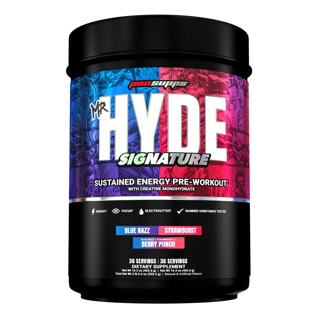 Mr. Hyde Signature Pre-Workout/Creatine 36.6 oz, 72 Servings - Image 1